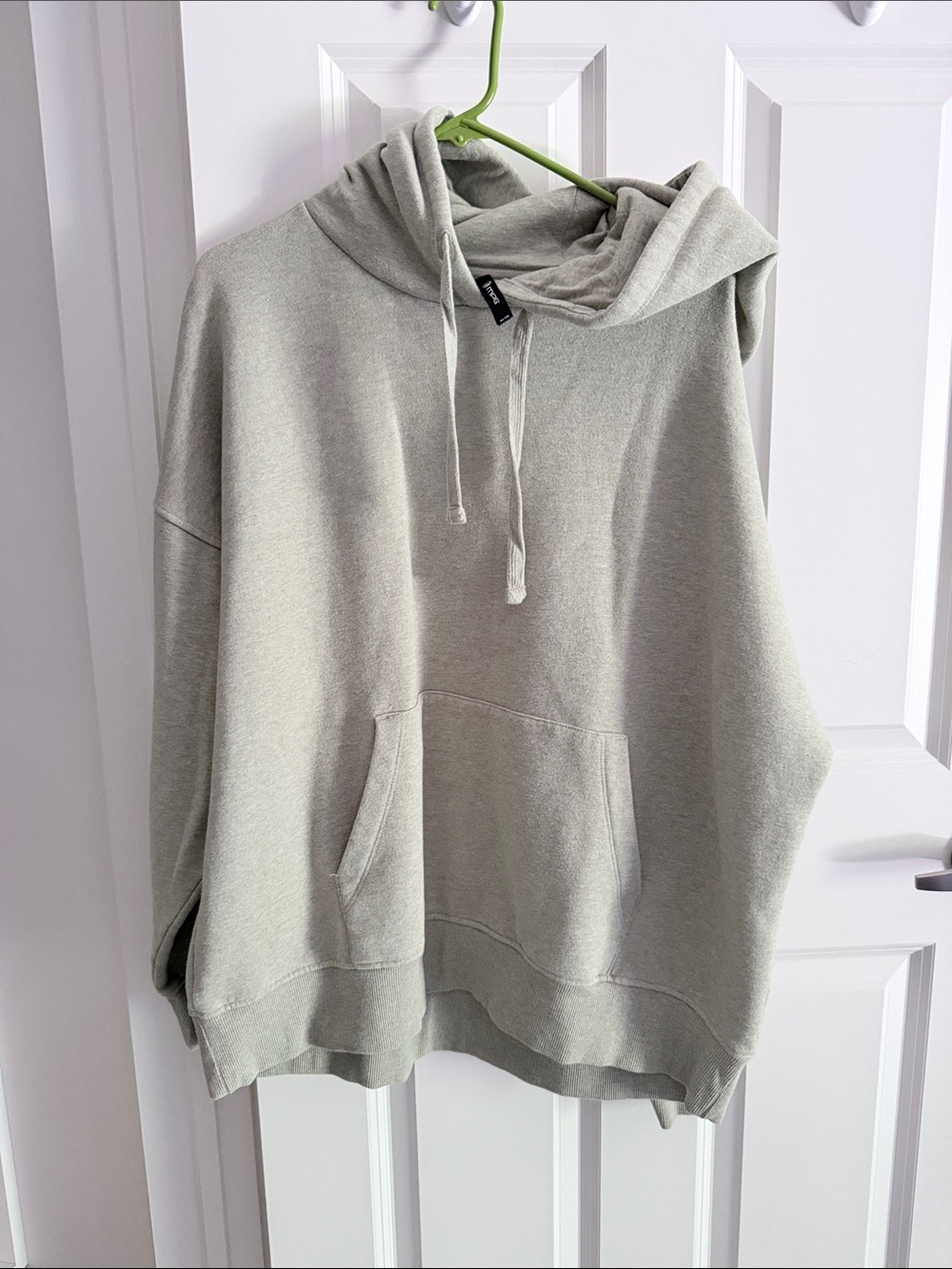 MPG Light Gray Hooded Sweatshirt with Drawstring
